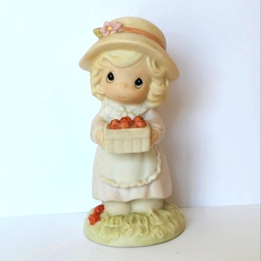 Vintage Precious Moments You're the Berry Best Strawberry Collectible Figurine